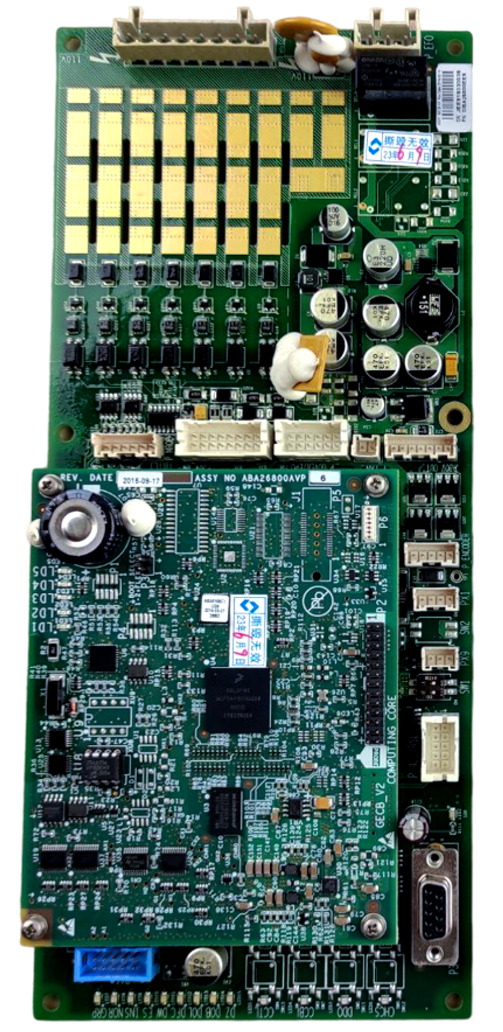 Сборка плат GECB-AP (EE9) и COMPUTING CORE (AVP6)  OTIS.