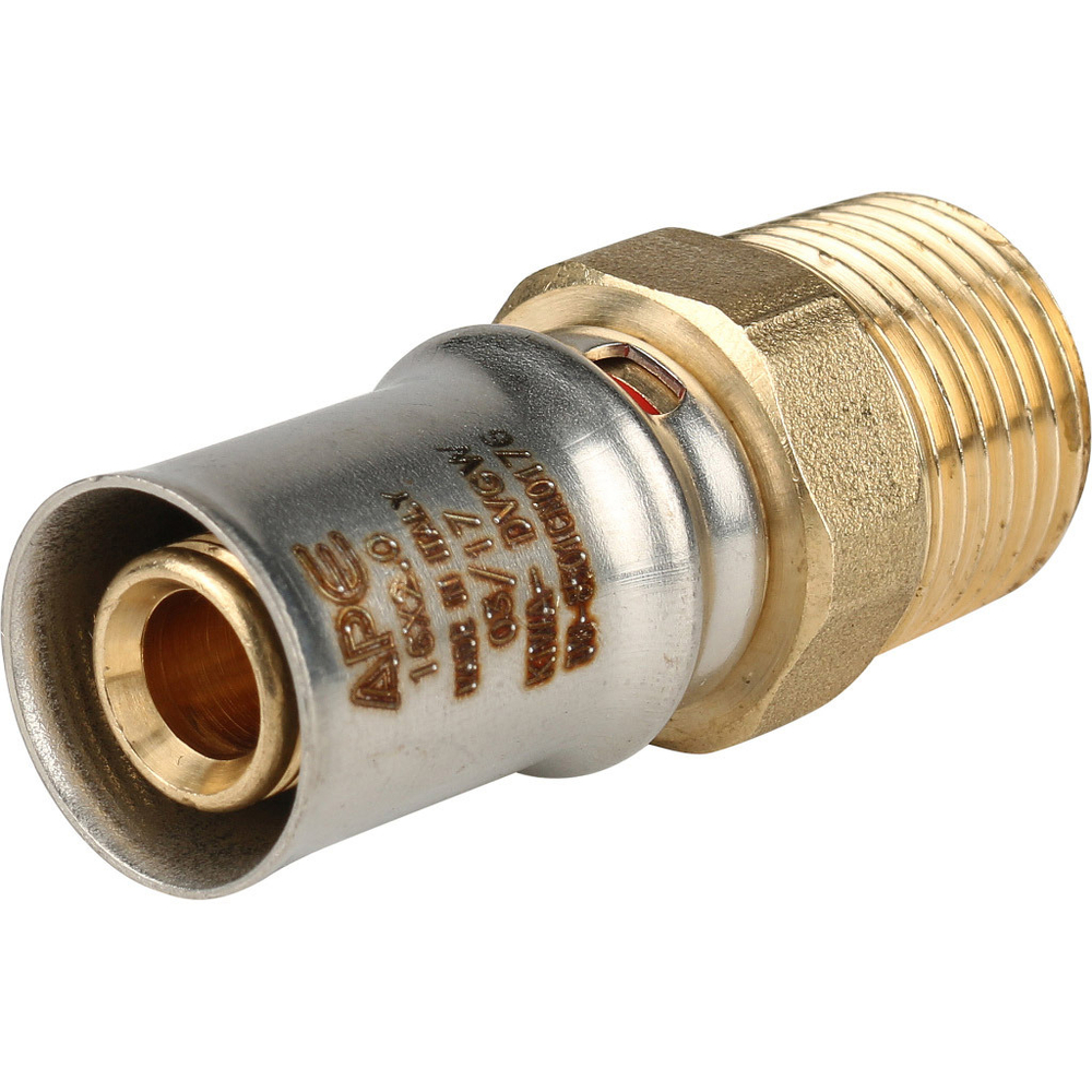 Переходник STOUT НР 1/2" х16 пресс