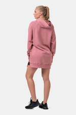 Толстовка женская Everyday HERO Long Sweatshirt with a hoodie 580 Розовая
