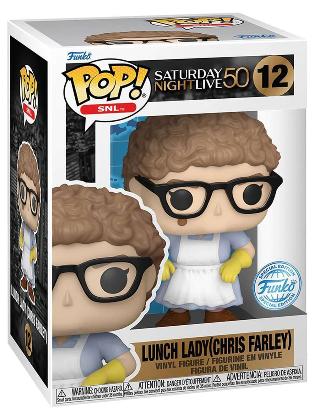 Фигурка Funko POP! SNL Saturday Night Live 50th Lunch Lady (Chris Farley) (Exc) (12) 81701