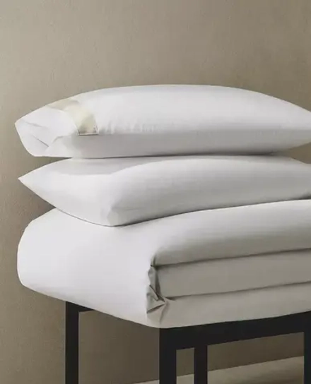 ZARA HOME НАВОЛОЧКА ИЗ ХЛОПКА С КАЙМОЙ, БЕЛЫЙ