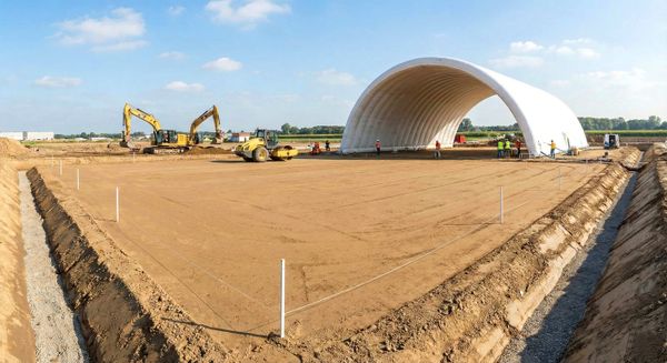 Как правильно подготовить площадку для установки надувного пневмоангара