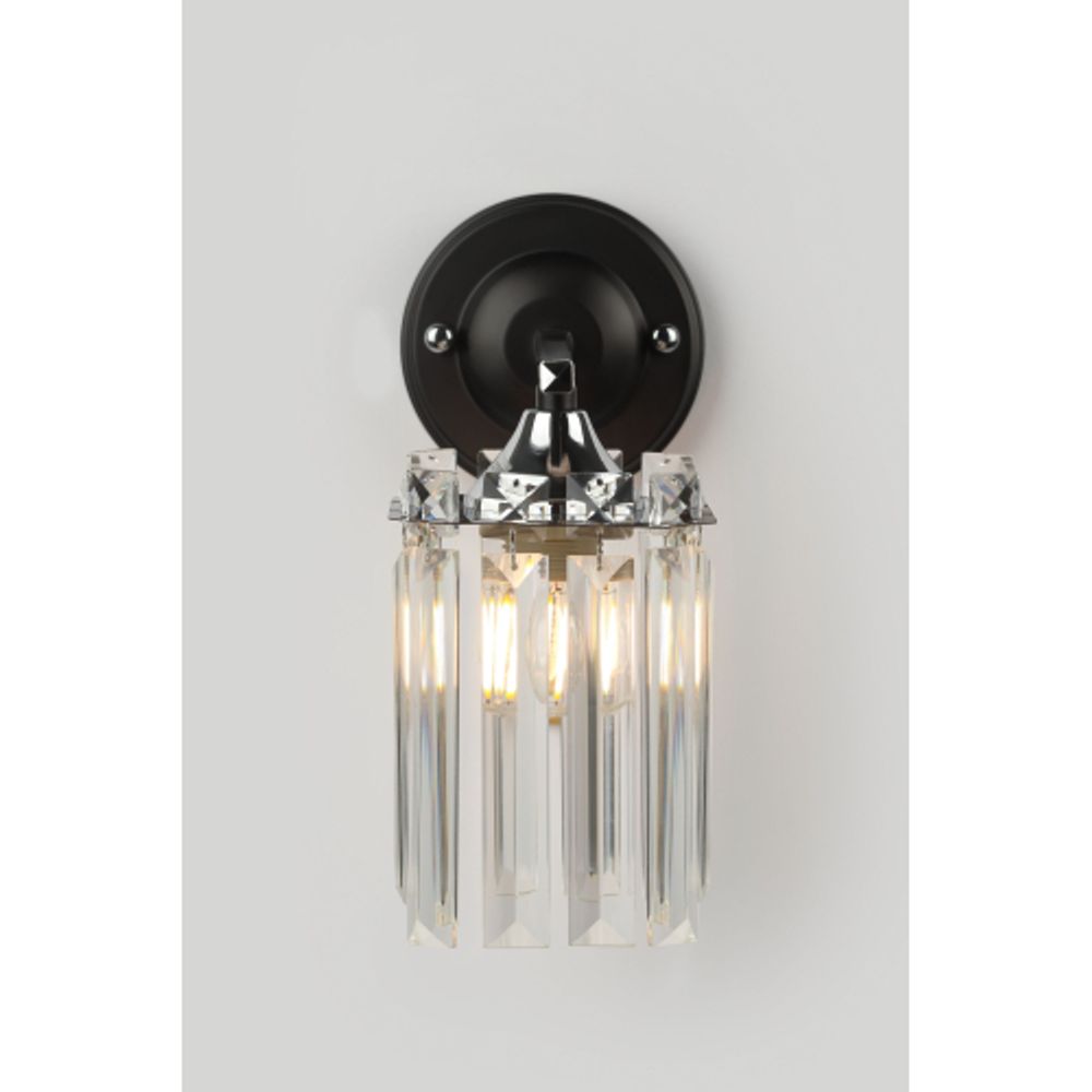 Бра светильник Rivoli June 1062-401 настенный 1хЕ27 60 Вт хрусталь с выключателем | Хрусталь