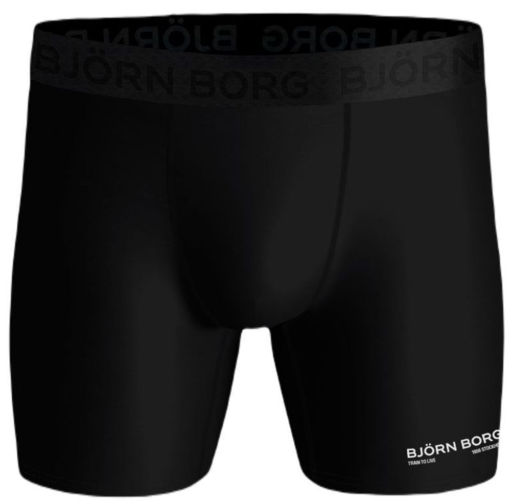 Мужские спортивные боксеры Björn Borg Performance Boxer 2P - black