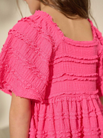 Платье с оборками для девочки Next AT3-012, Фуксия