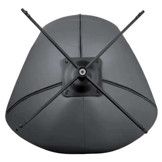 Кресло HUG тёмно-серый, экокожа, шенилл