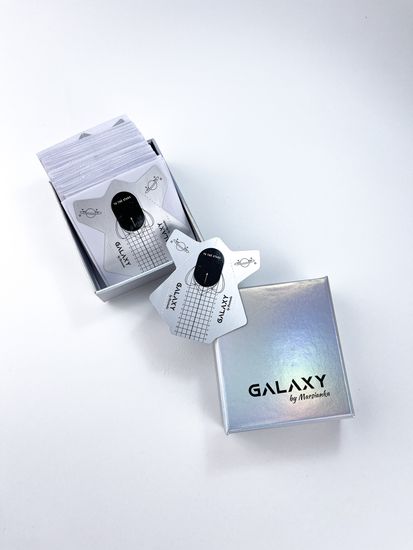 Нижние формы для наращивания ногтей Galaxy, 80 шт в фирменной коробке