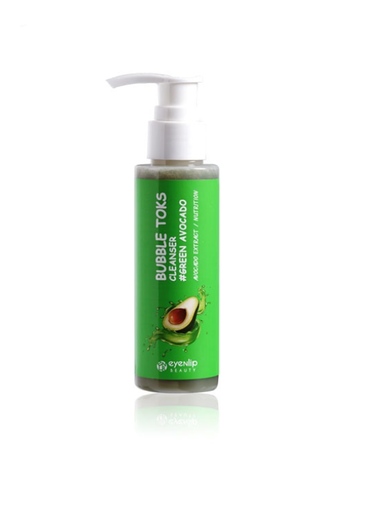 Eyenlip Green Avocado Bubble Toks Cleanser пузырьковая пенка для умывания с экстрактом авокадо