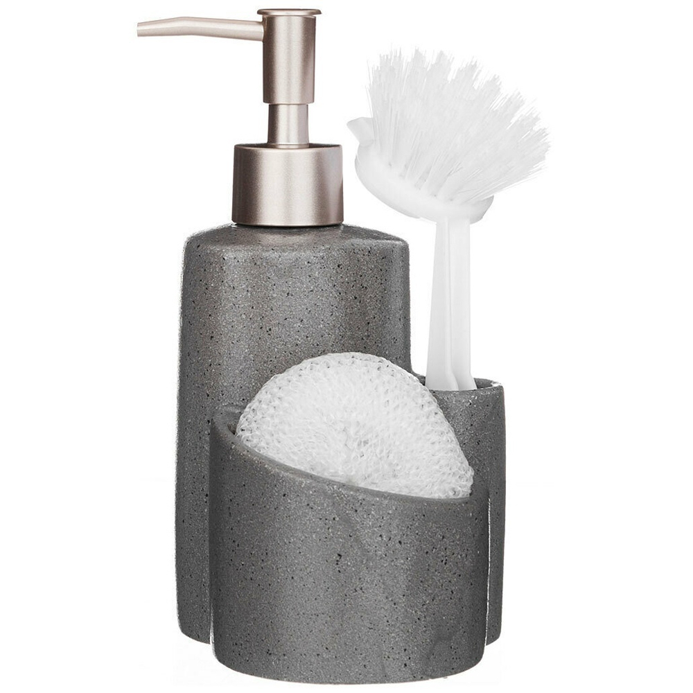 Дозатор для моющего средства с губкой и щеткой, 755-1008