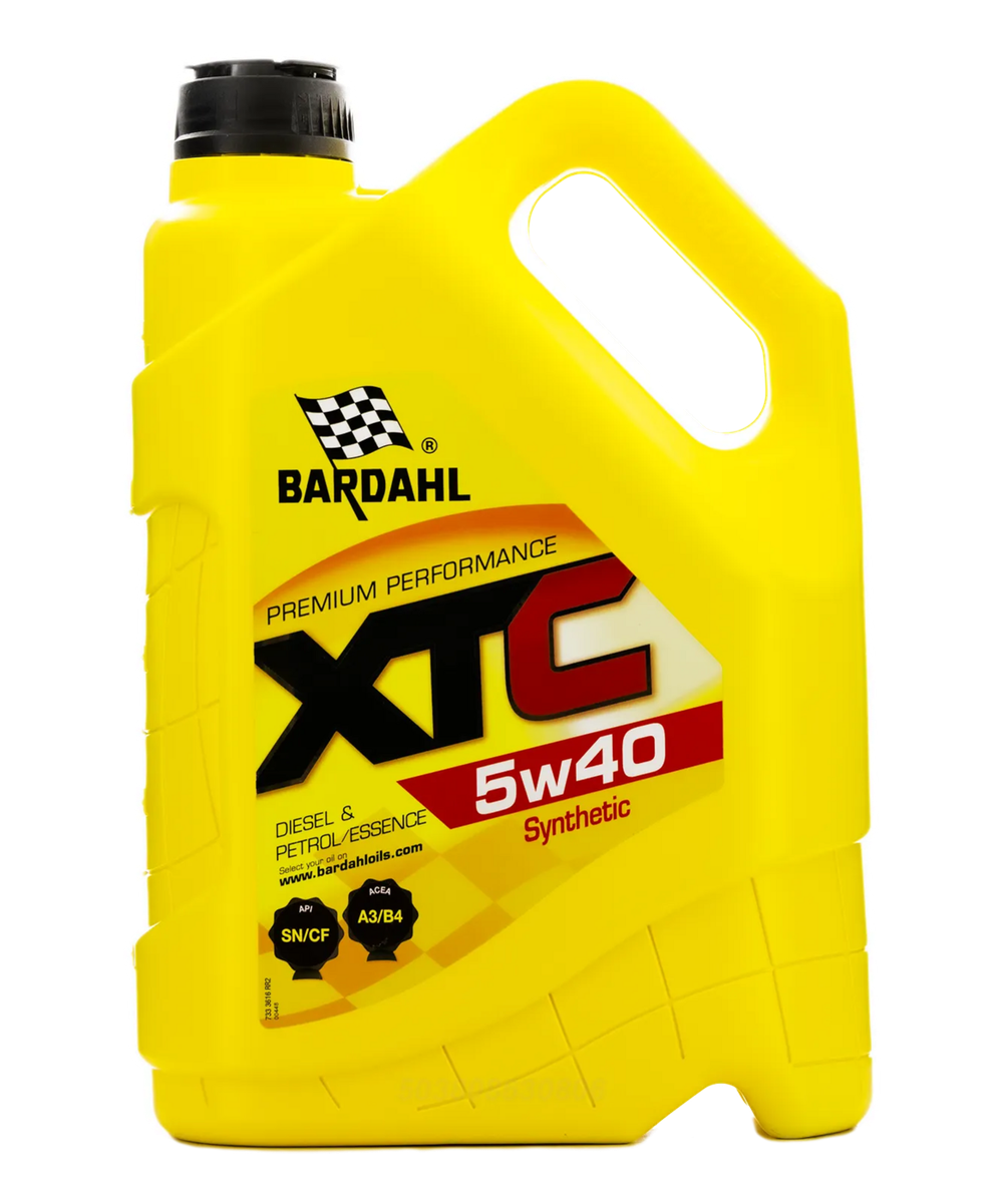 Моторное масло Bardahl XTC 5W-40, SN/CF, A3/B4, синтетическое, 5 л