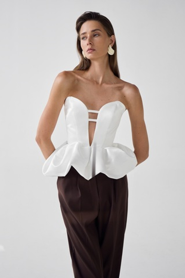 Топ-корсет из тафты