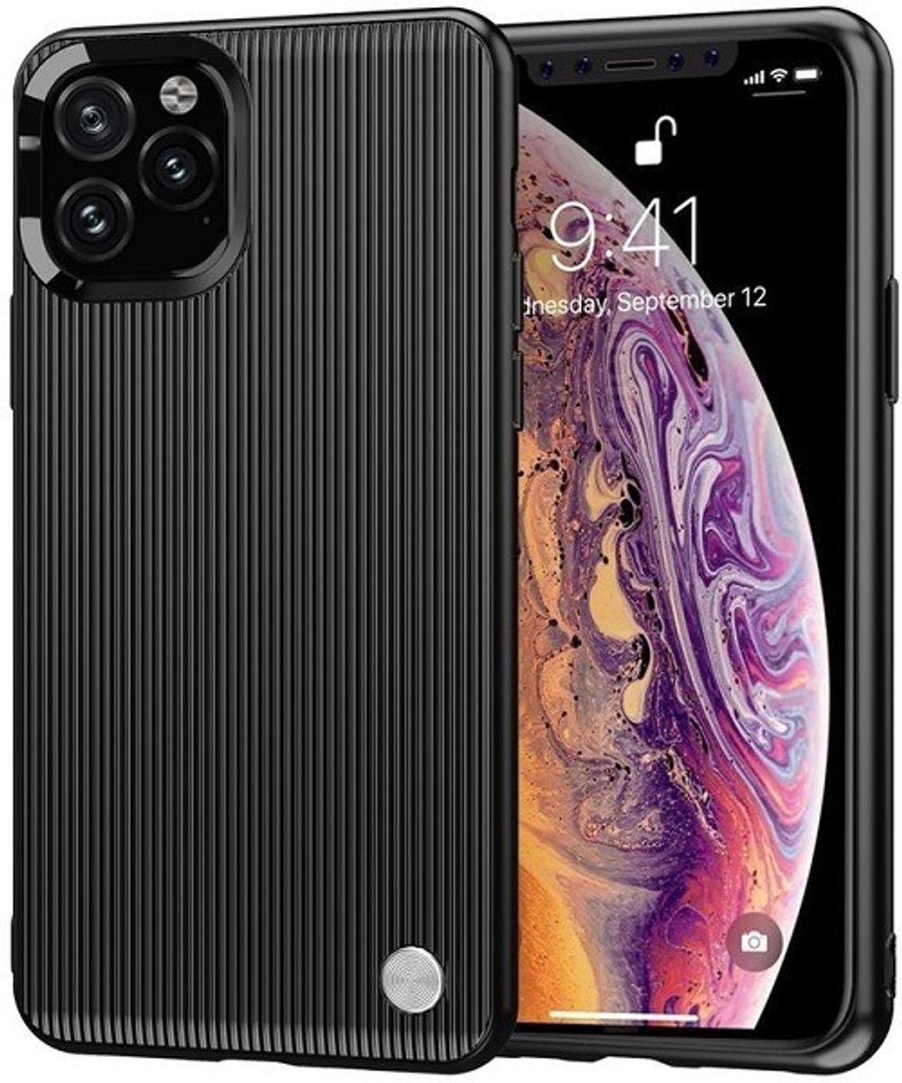 Чехол для iPhone 11 Pro Max цвет Black (черный), серия Bevel от Caseport