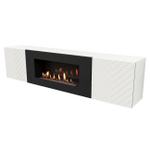 Тумба с биокамином Firelight BFP-P1700V белая