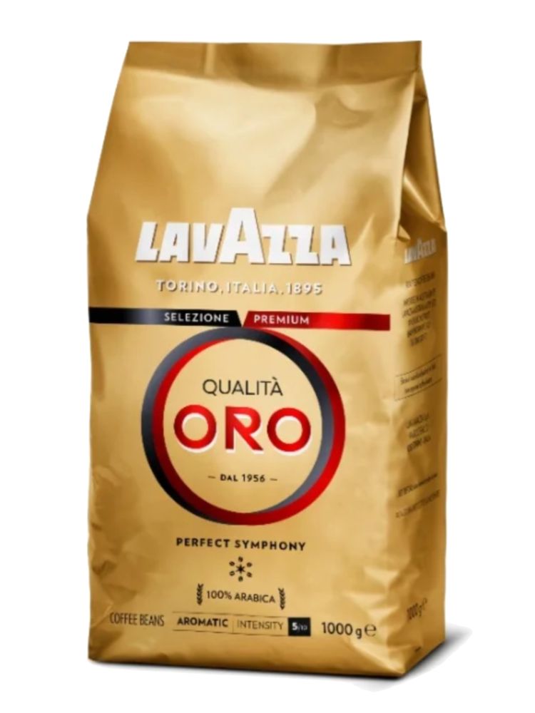 Кофе в зернах Lavazza Qualita Oro, 1 кг, 2 шт