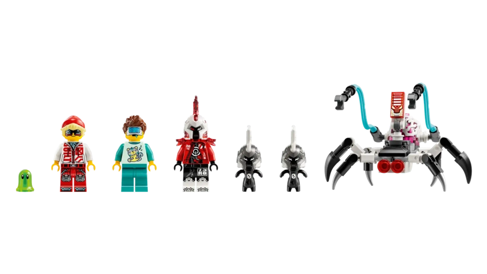 Конструктор LEGO DREAMZzz 71497 Робот-тигр Купера и Hot Rod машина Зеро