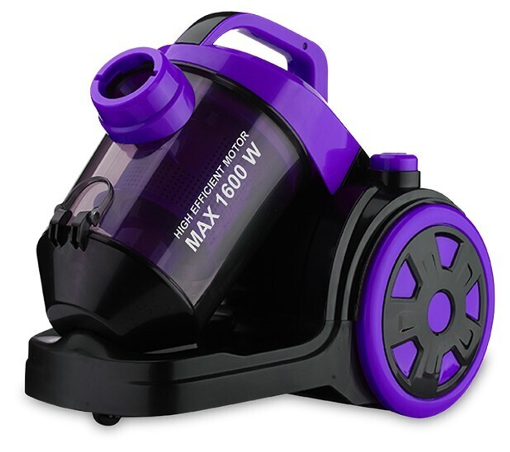 Пылесос SA-8312BP 1600Вт, НЕРА-фильтр, контейнер 1,5л, фиолетово-черный