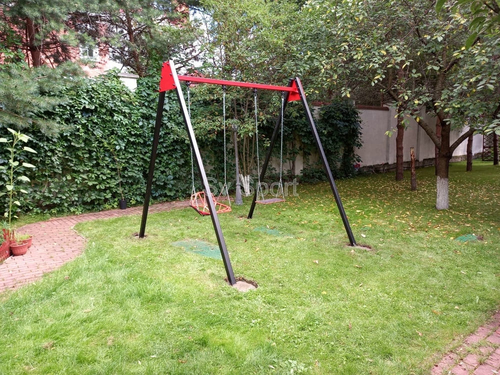 Монтаж уличных качелей Sv Sport