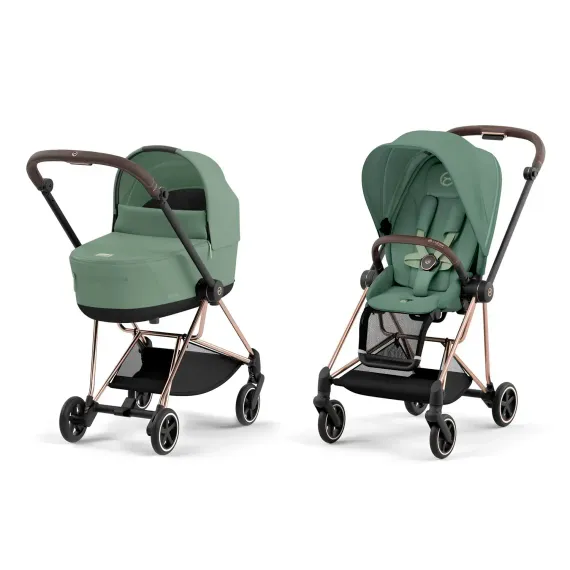 Детская коляска Cybex Mios 2 в 1 Leaf Green Rosegold