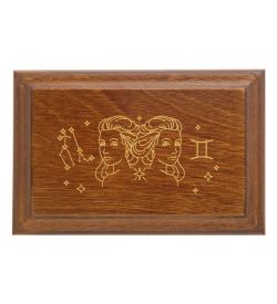 GAEM Art JW-12/01 Шкатулка деревянная «Знак Зодиака - Близнецы»