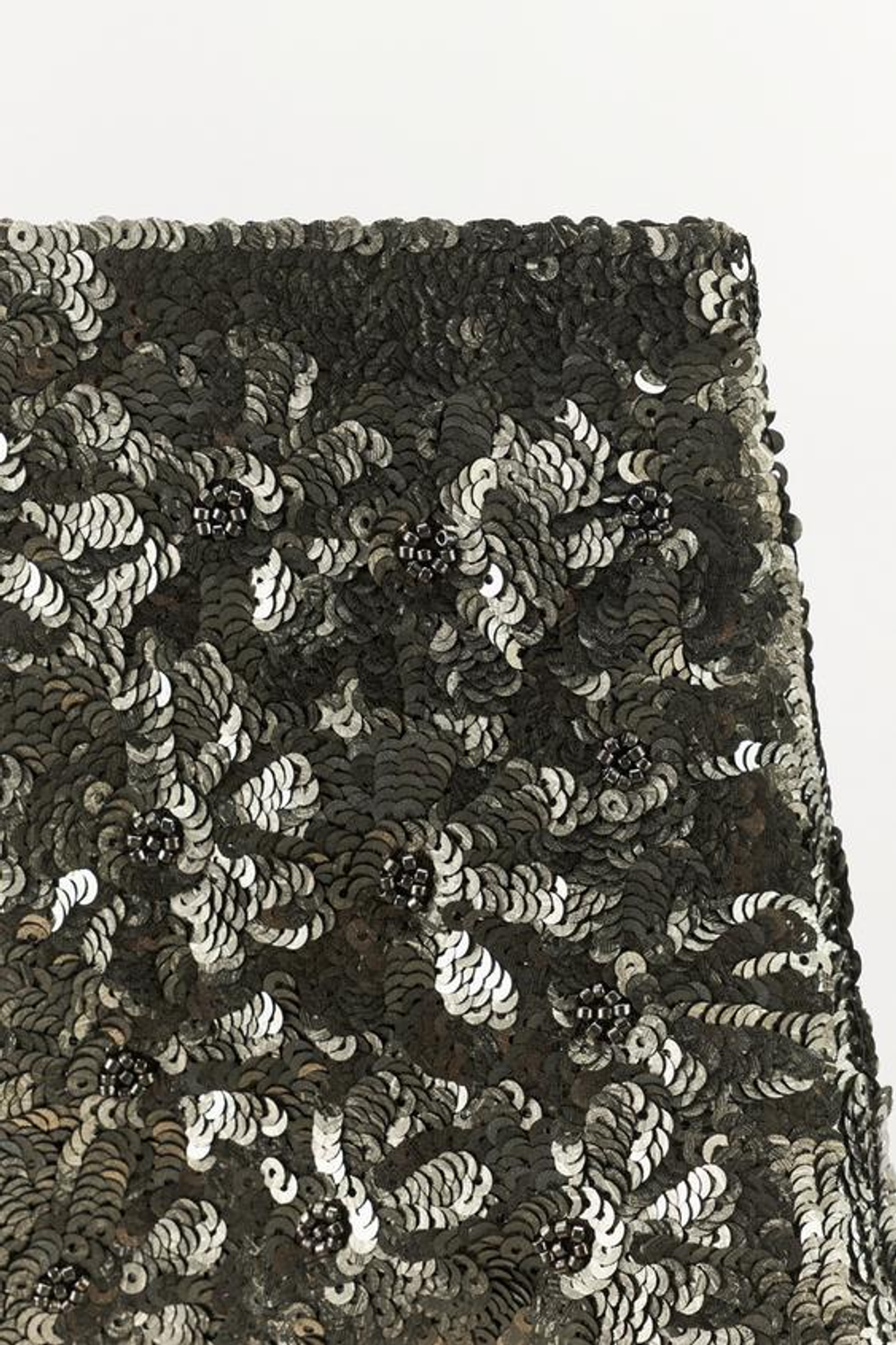 ZARA ТРУСЫ С ПАЙЕТКАМИ И БУСИНАМИ, СЕРЕБРИСТЫЙ