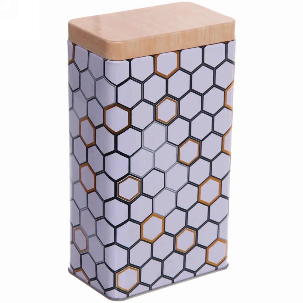 Банка для продуктов металлическая «Geometry» 900мл 9*6*17см