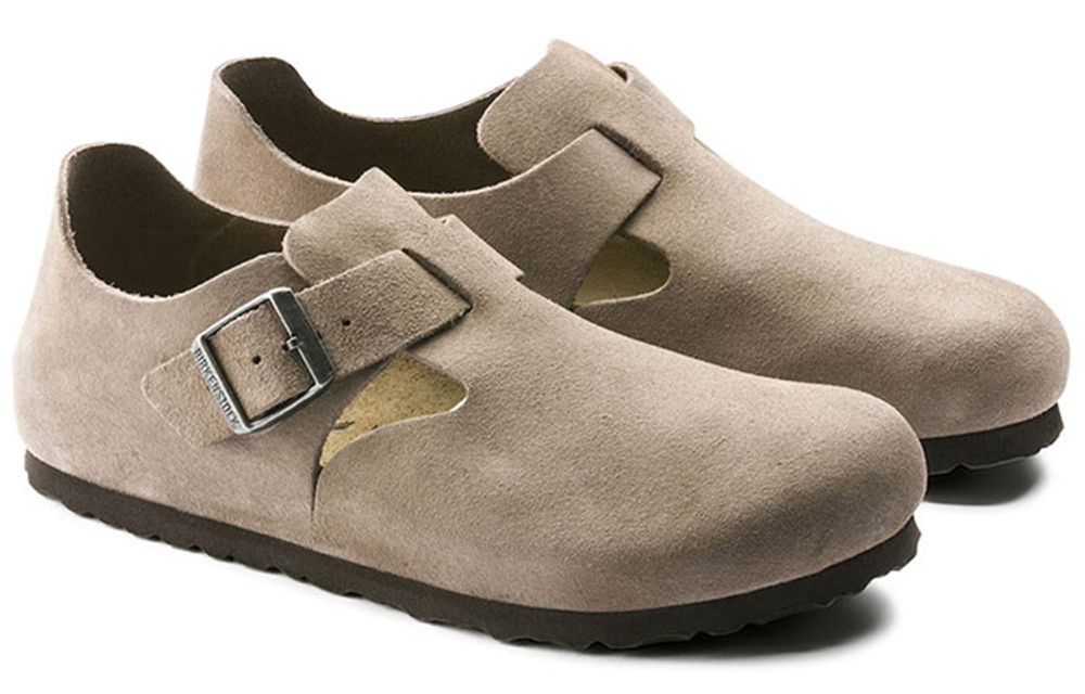 Birkenstock London Suede Leather "Taupe"
