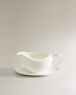 ZARA HOME СОУСНИК ИЗ ФАРФОРА, БЕЛЫЙ