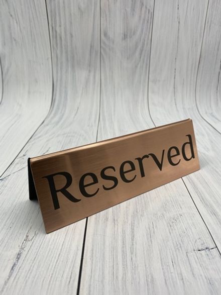 Табличка "Стол заказан"
