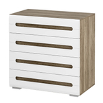 Комод "Наоми" КМ-09 дуб каньон/белый