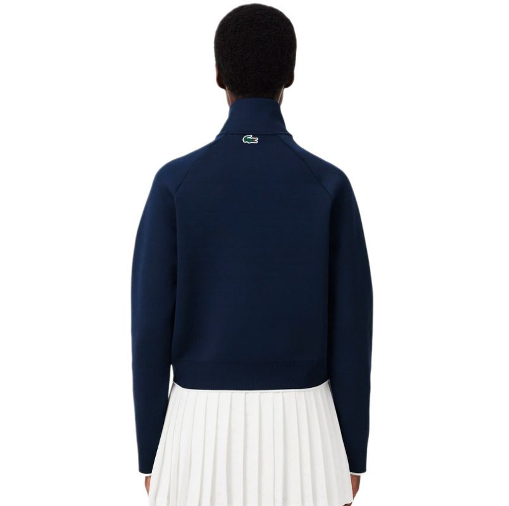 Женская Кофта теннисная Lacoste Heritage - navy blue