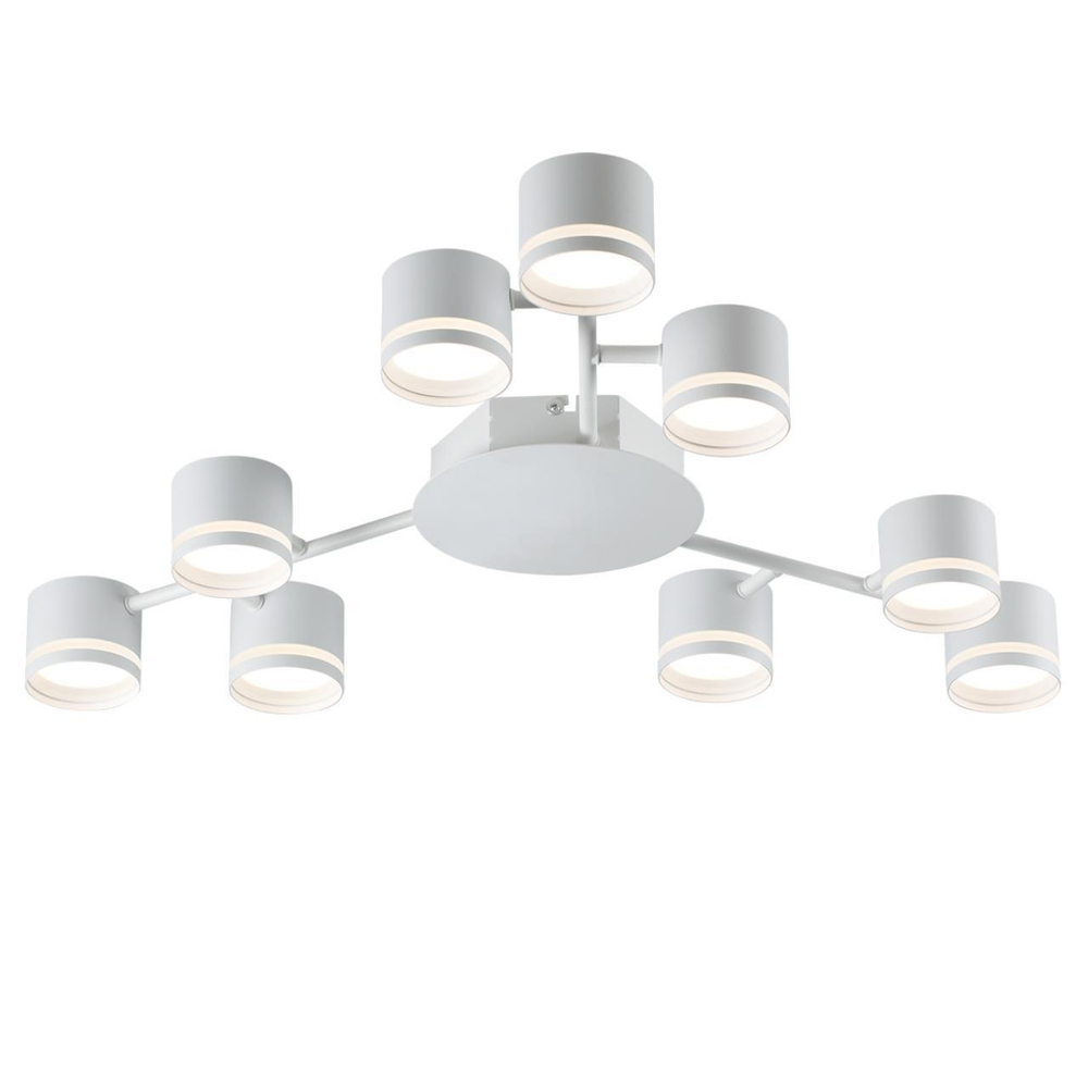 8235/9C COMFI LN25 200 белый металл Люстра потолочная LED GX53 9*12W 220V GARETA
