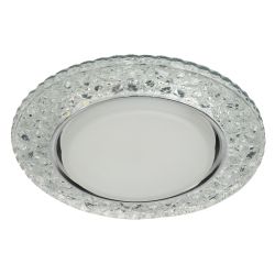 DK LD25 SL/WH Светильник ЭРА декор cо светодиодной подсветкой Gx53, прозрачный