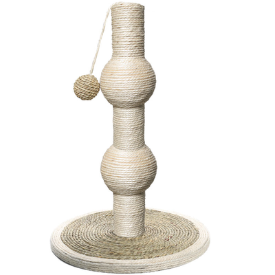 Когтеточка-столбик  из сизаля "башня", 300*300*480мм, серия natural, triol