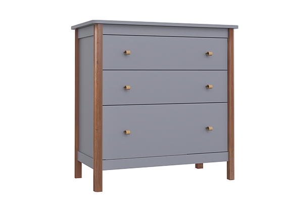 Комод Classic 3 ящика (серый)