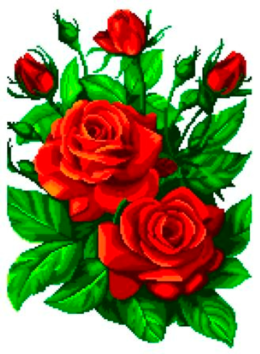 К-5032 Бархатные розы. НОВИНКА!!!