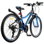 Велосипед 24" Stels Navigator 410 V 21ск. V010 (2023), черный синий