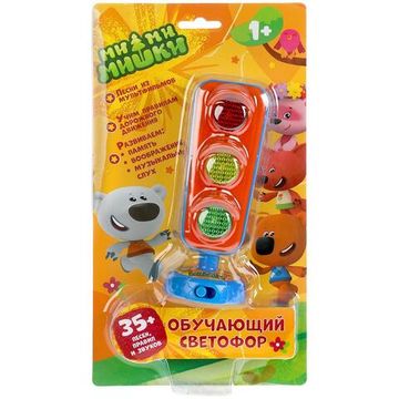 Обучающий СВЕТОФОР Ми-ми-мишки 35 песен,правил.свет.блист.бат. Умка