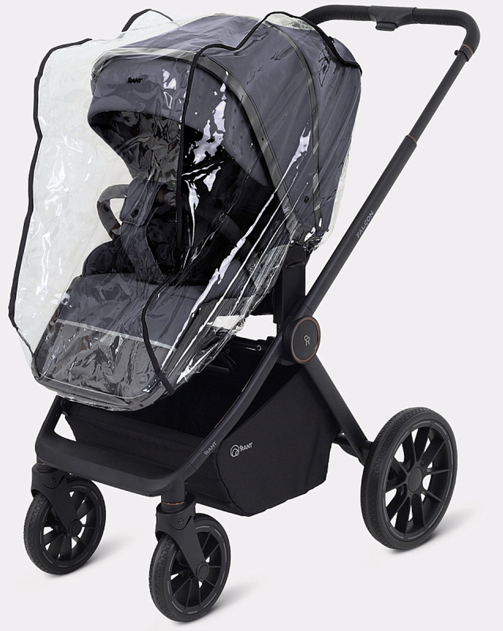 Детская коляска Rant Falcon Neo 3 в 1 с автокреслом Cruise Black Graphite