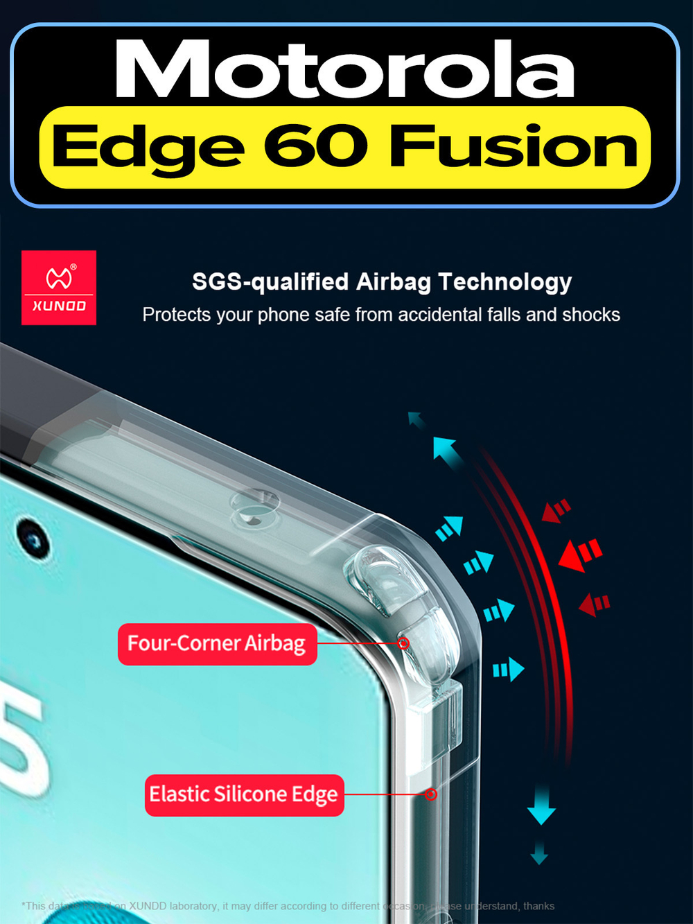 Чехол на Motorola Edge 60 Fusion противоударный с усиленными углами XUNDD
