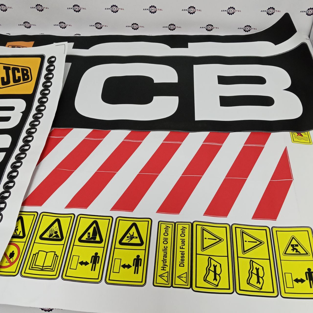 Комплект наклеек "JCB 3CX Super" | Аналог