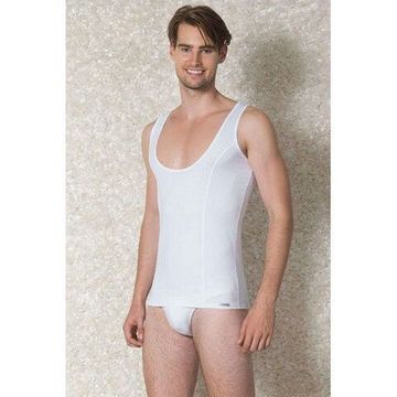 Мужская майка Doreanse с глубоким вырезом белая 2260