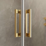 Душевой уголок Radaway Idea Gold KDJ 120х100 L стекло прозрачное/профиль золото