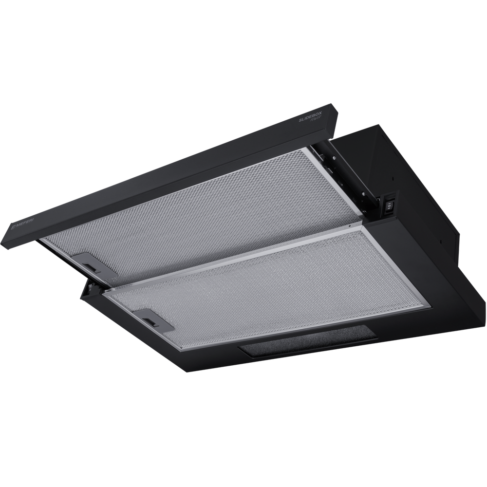Телескопическая вытяжка Meferi SLIDEBOX60BK POWER фото 