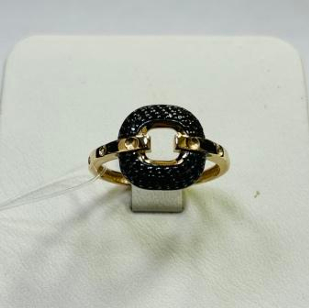 Кольцо из золота с фианитами