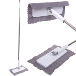 Швабра самозажимная ручка 125см. в комплекте 2 салфетки