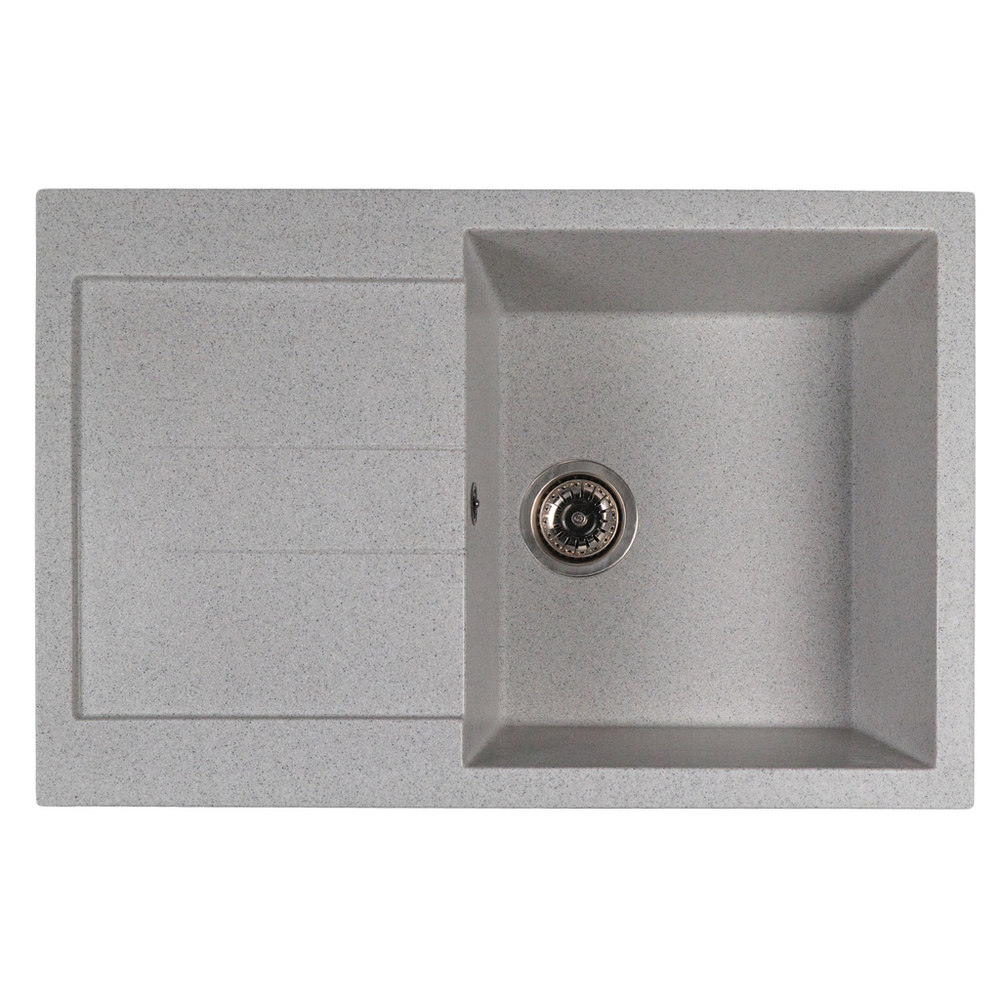 Мойка ML-GMS107 СТАНДАРТ с крылом, серый (310), 770*493*190мм