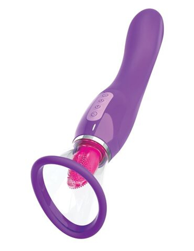 Фиолетовый вакуумный клиторальный стимулятор Her Ultimate Pleasure (Цвет: фиолетовый)