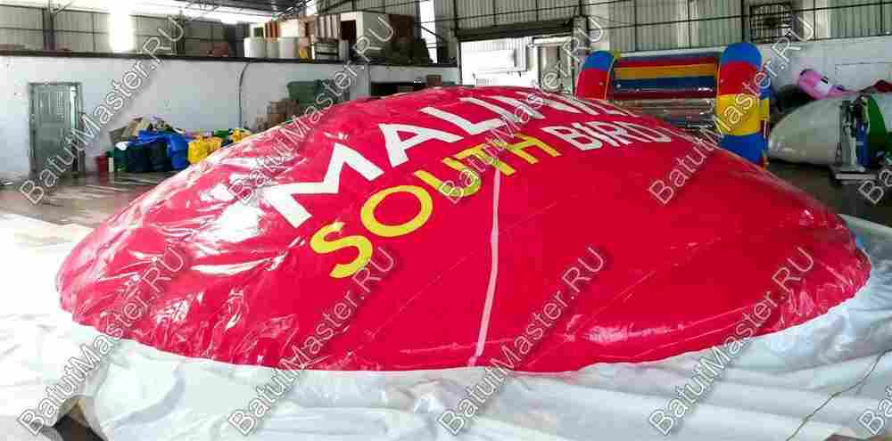 Надувная подушка «Красная Птица» для установки в грунт, 7×7 м