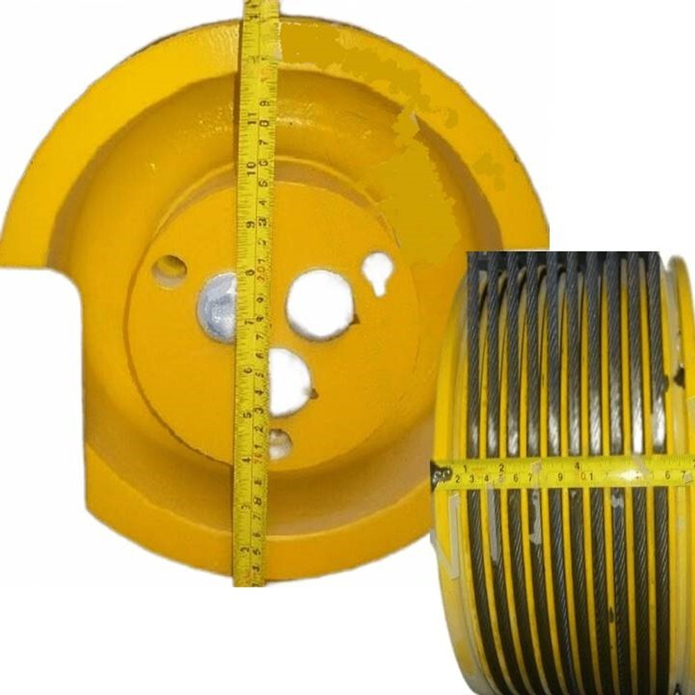 Канатоведущий шкив D320х12х8 мм лебедки ZIEHL ABEGG SM225.60B