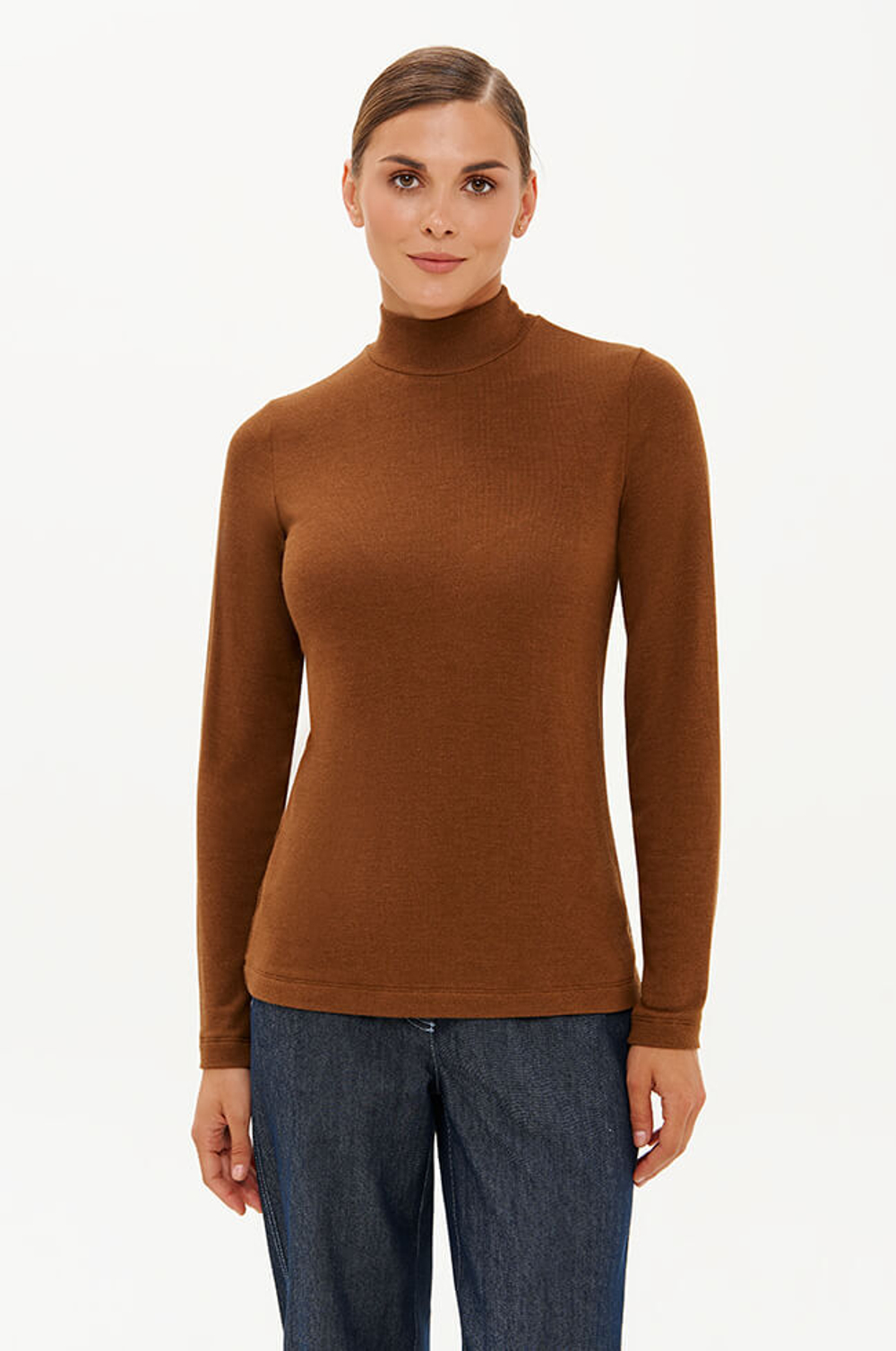 23341 Водолазка женская (коричневый)